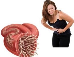 parazitų organizme simptomai